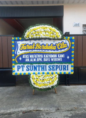 Papan Bunga Duka di Takome